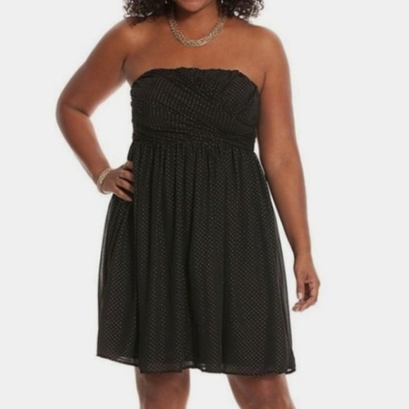 lane bryant gold dress